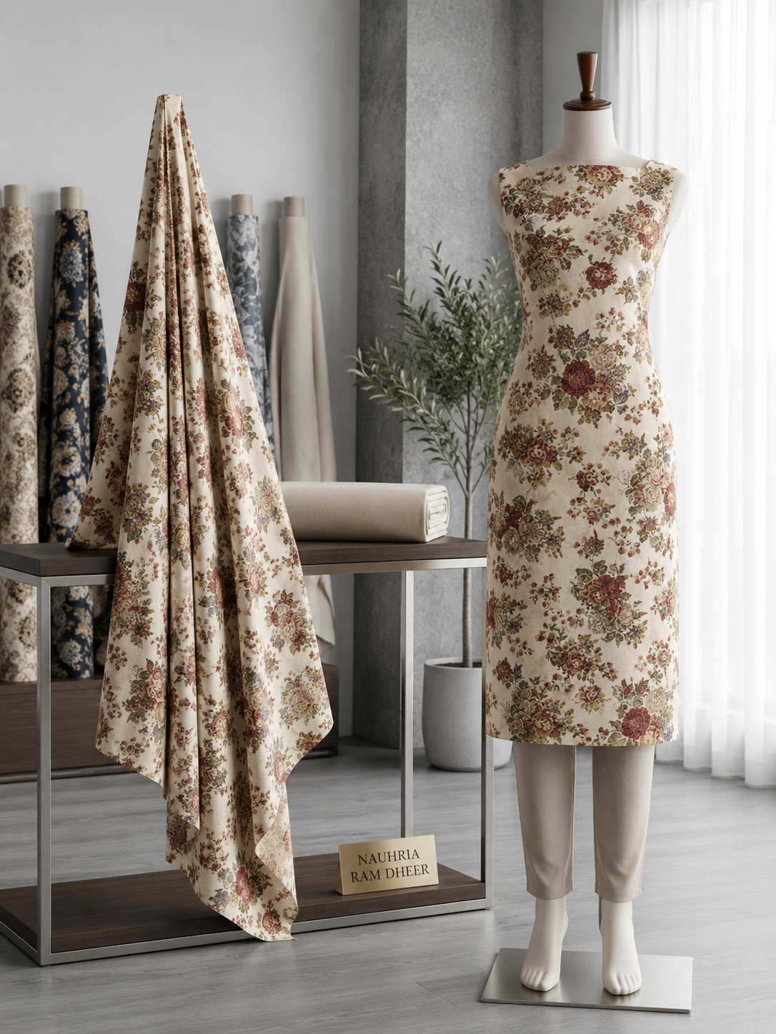 Cotton Print Unstitched Suit