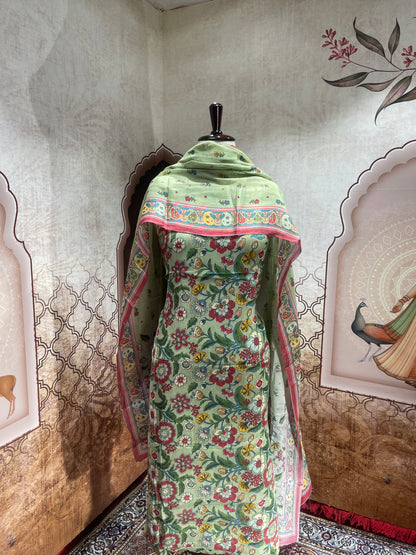 Chinon Chiffon suit with Dupatta