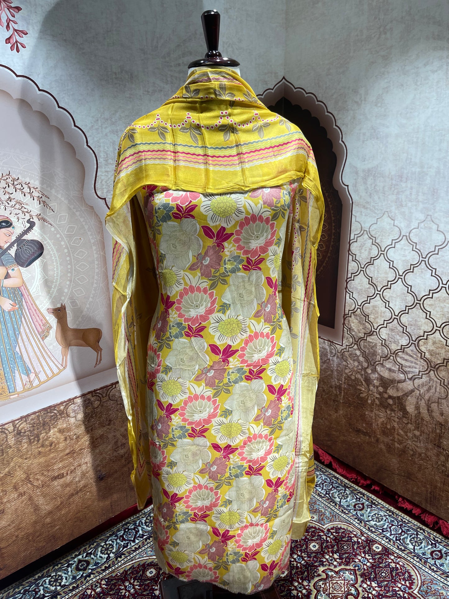 Chinon Chiffon Suits with Dupatta