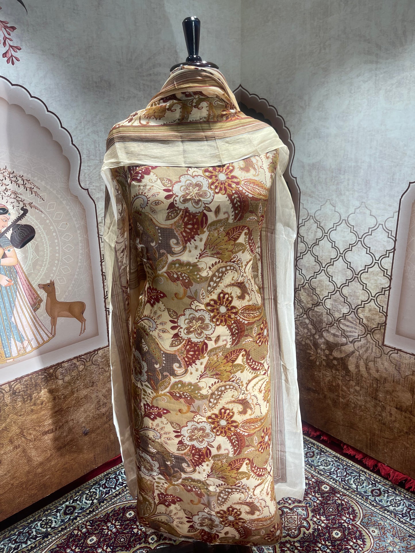 Chinon Chiffon Suits with Dupatta