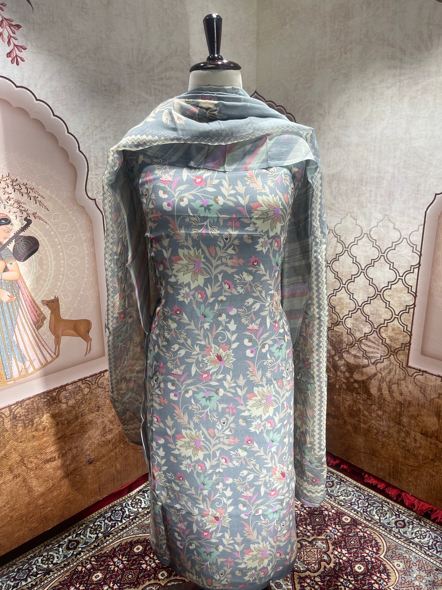 Chinon Chiffon Suits with Dupatta