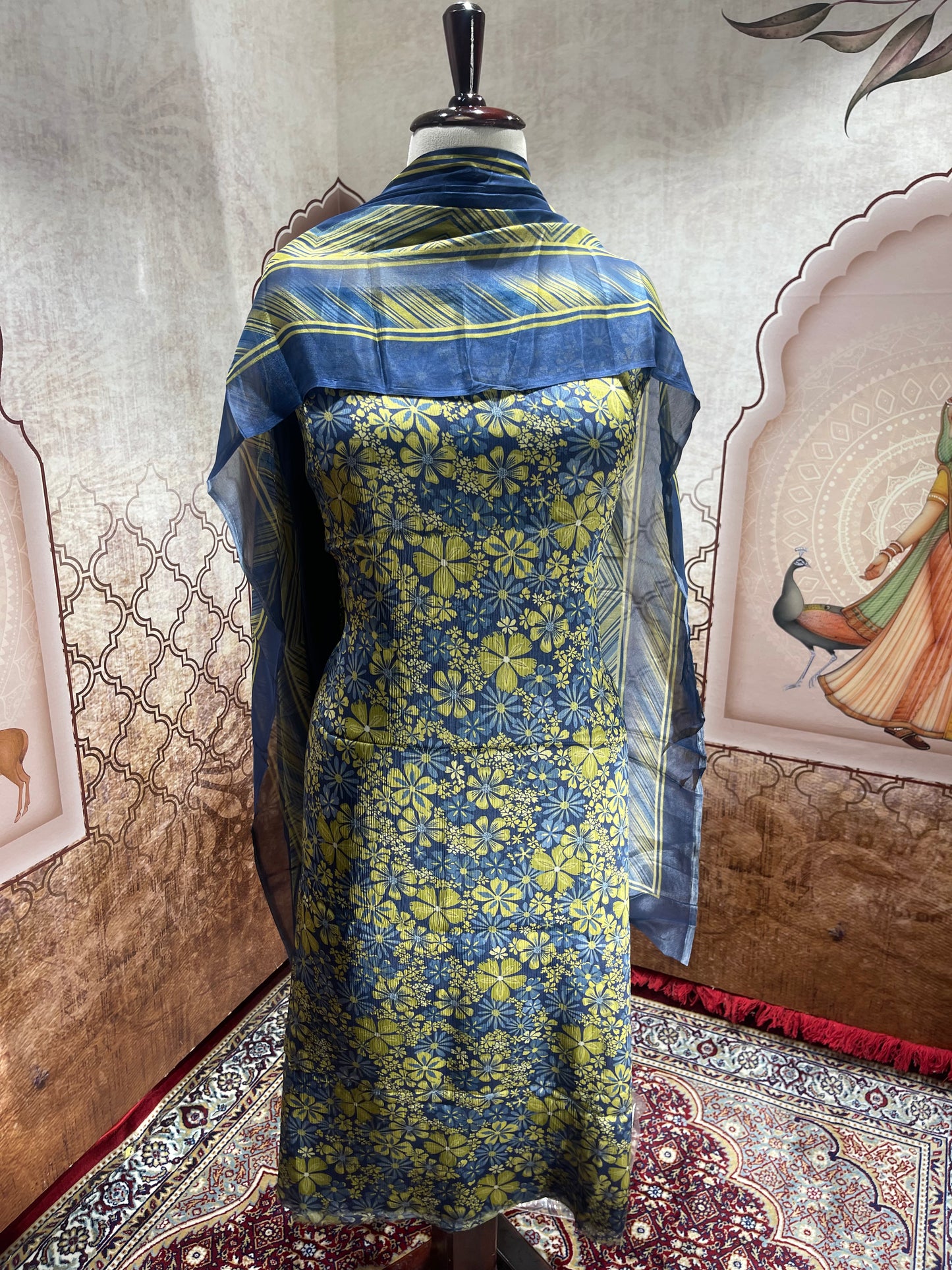 Chinon Chiffon Suits with Dupatta