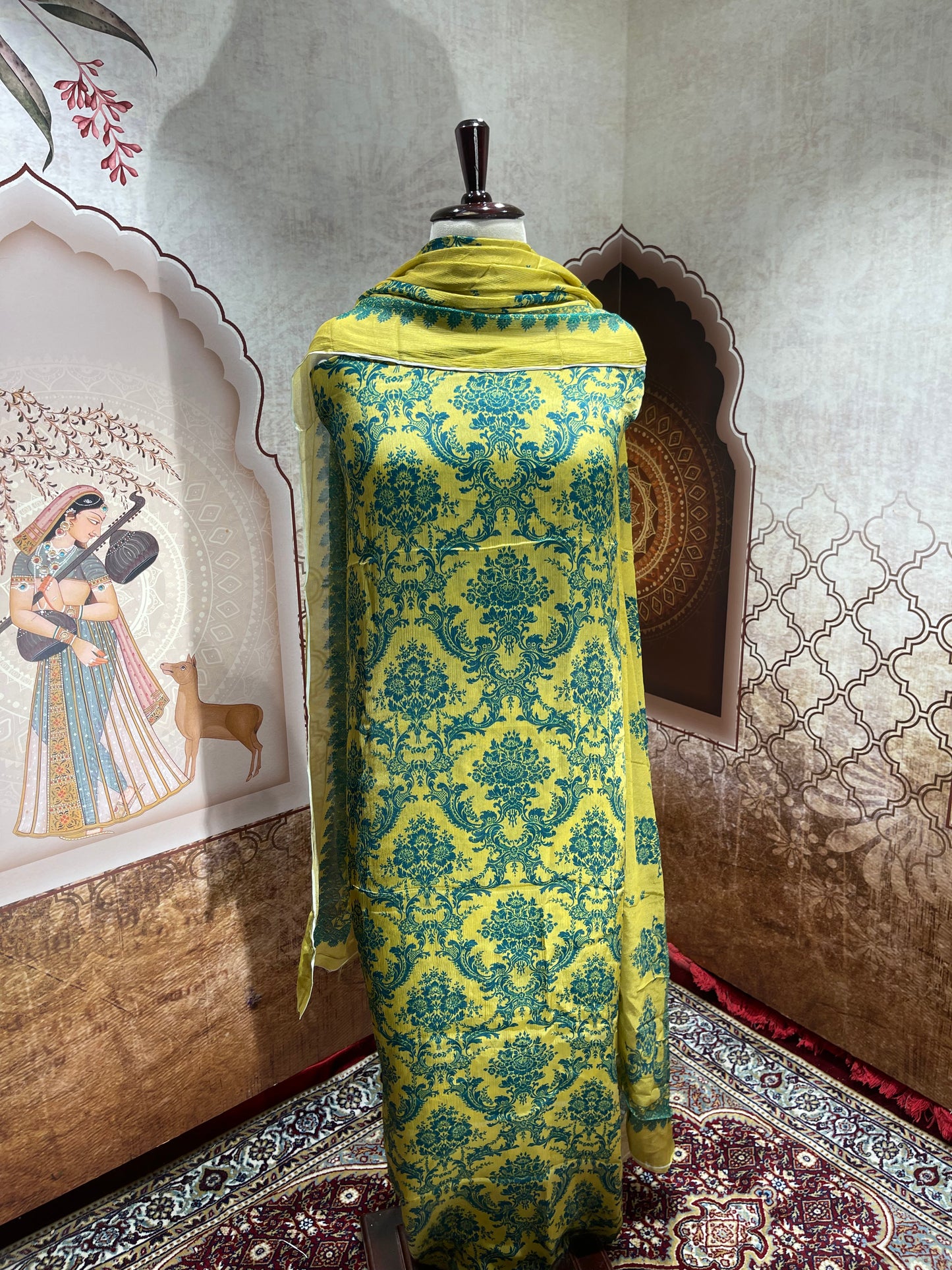 Chinon Chiffon Suits with Dupatta