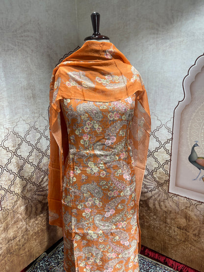 Cotton Suit with Dupatta