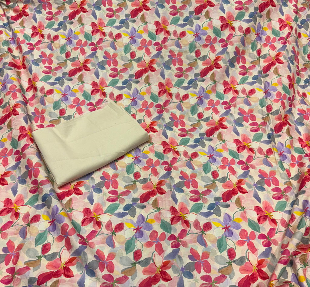 Cotton Print Unsttitched Suit