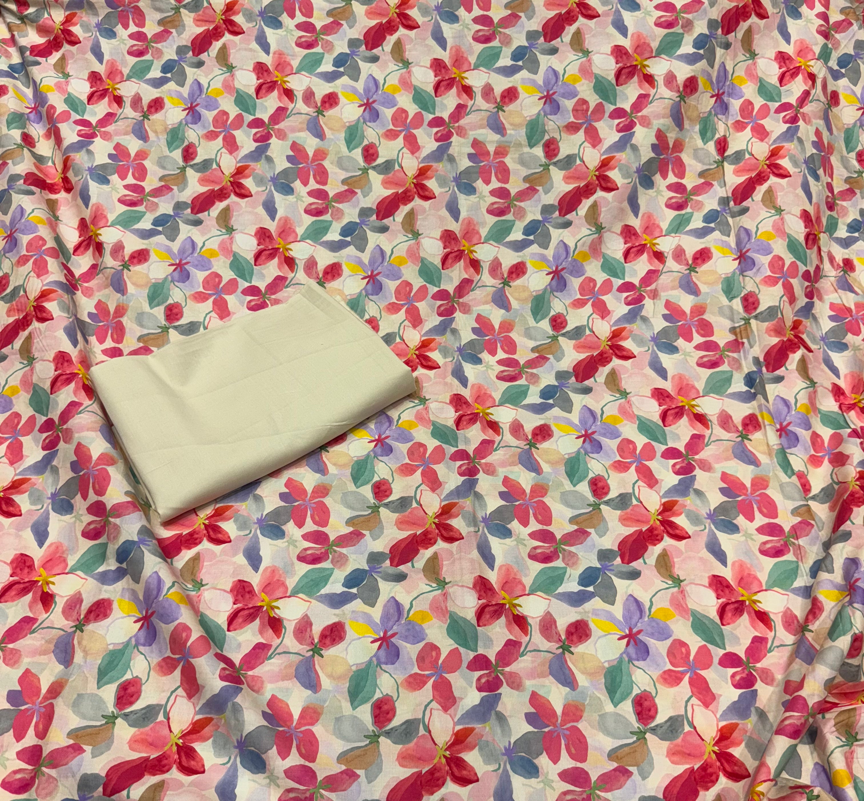 Cotton Print Unsttitched Suit