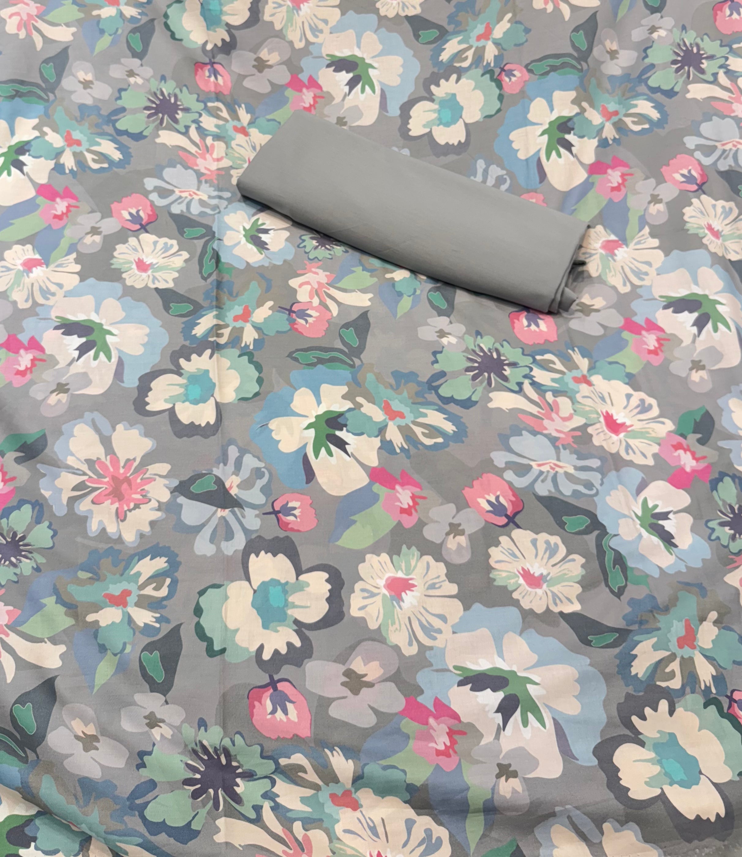 Cotton Print Unstitched Suit
