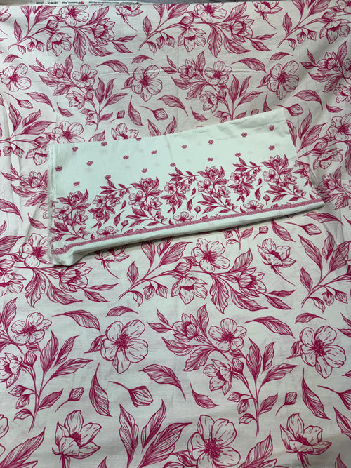 Cotton Print Unstitched Suit