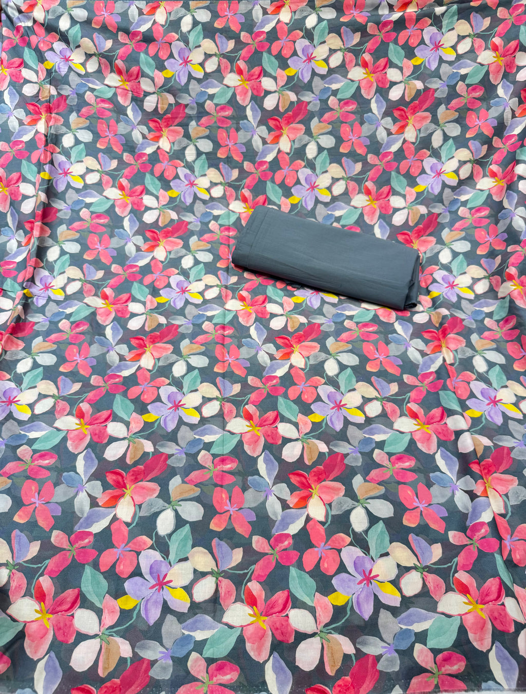 Cotton Print Unstitched Suit