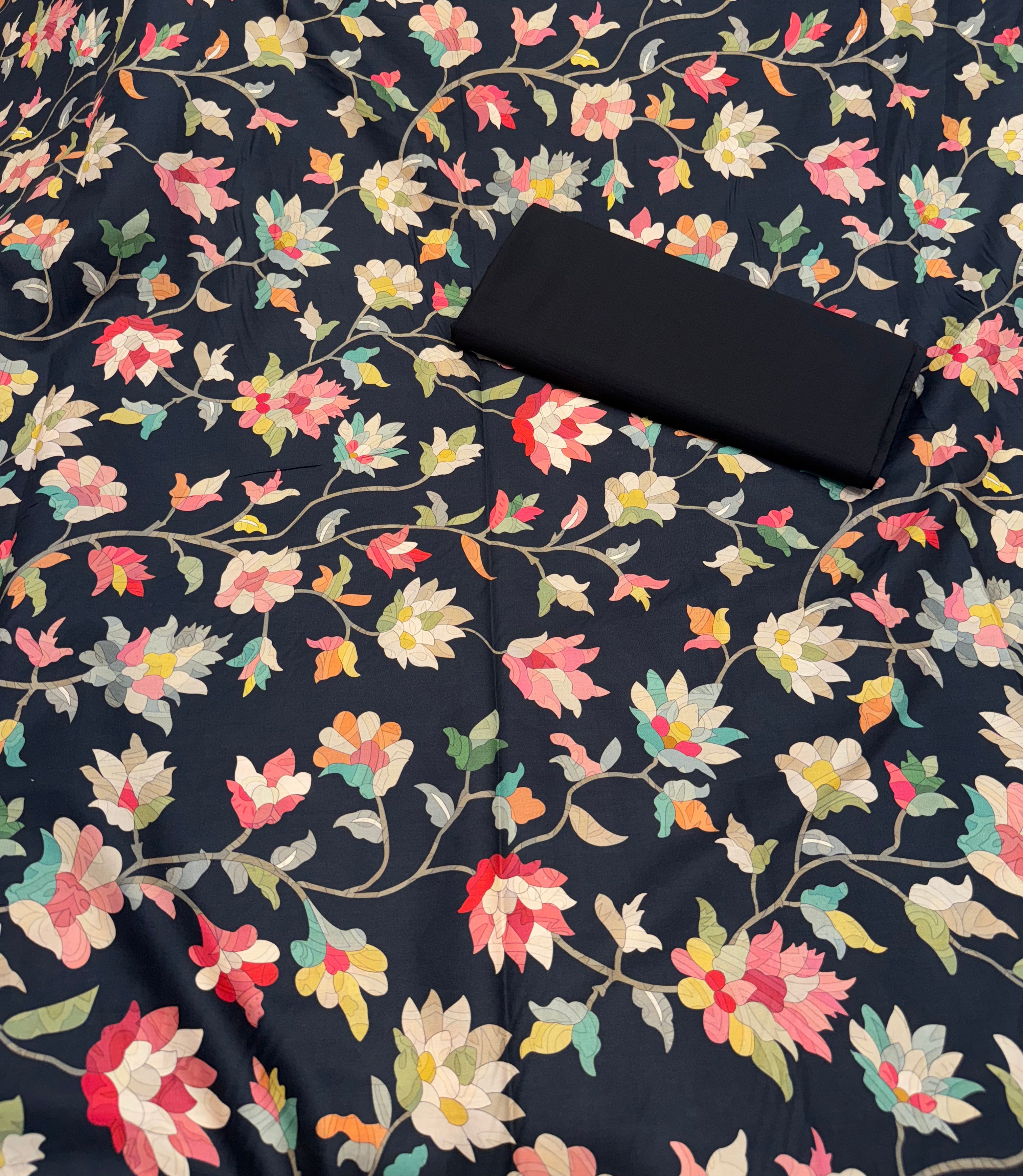 Cotton Print Unstitched Suit
