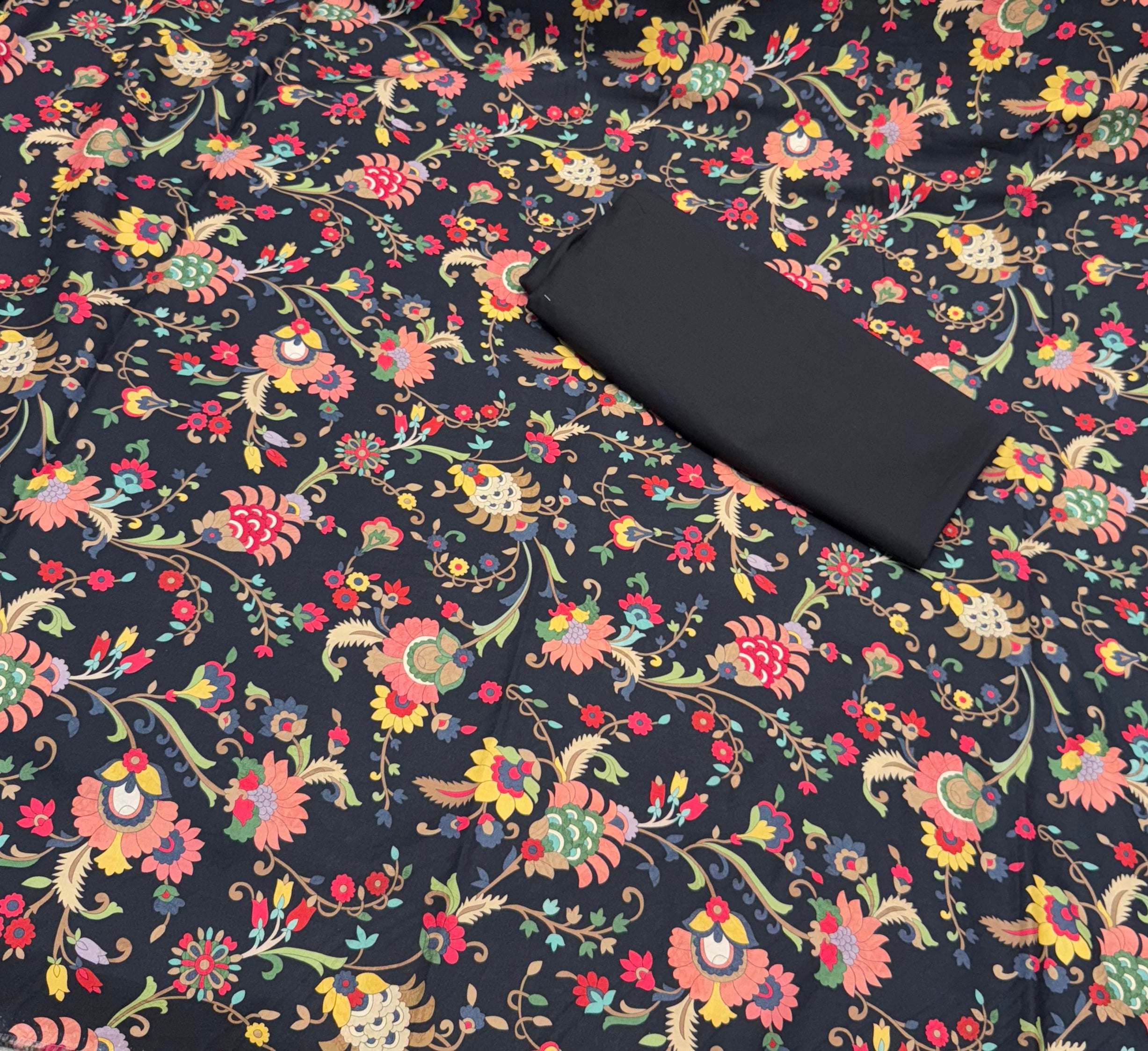 Cotton Print Unstitched Suit