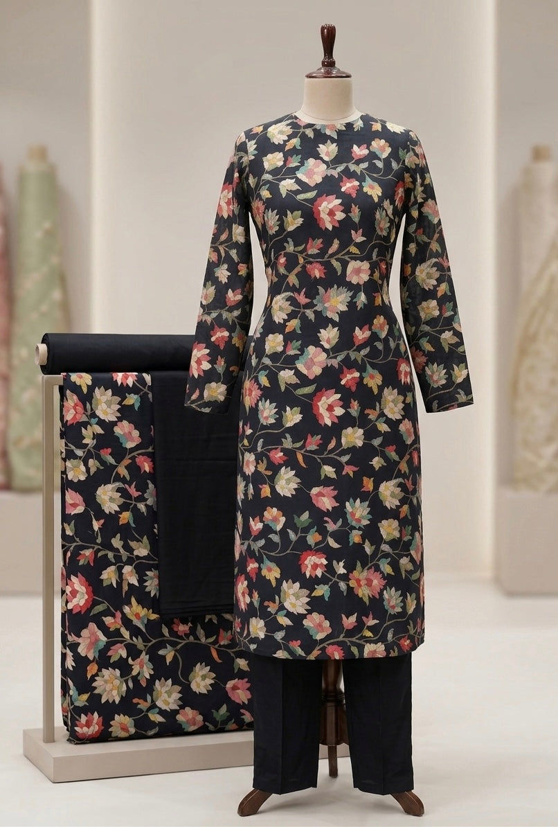 Cotton Print Unstitched Suit