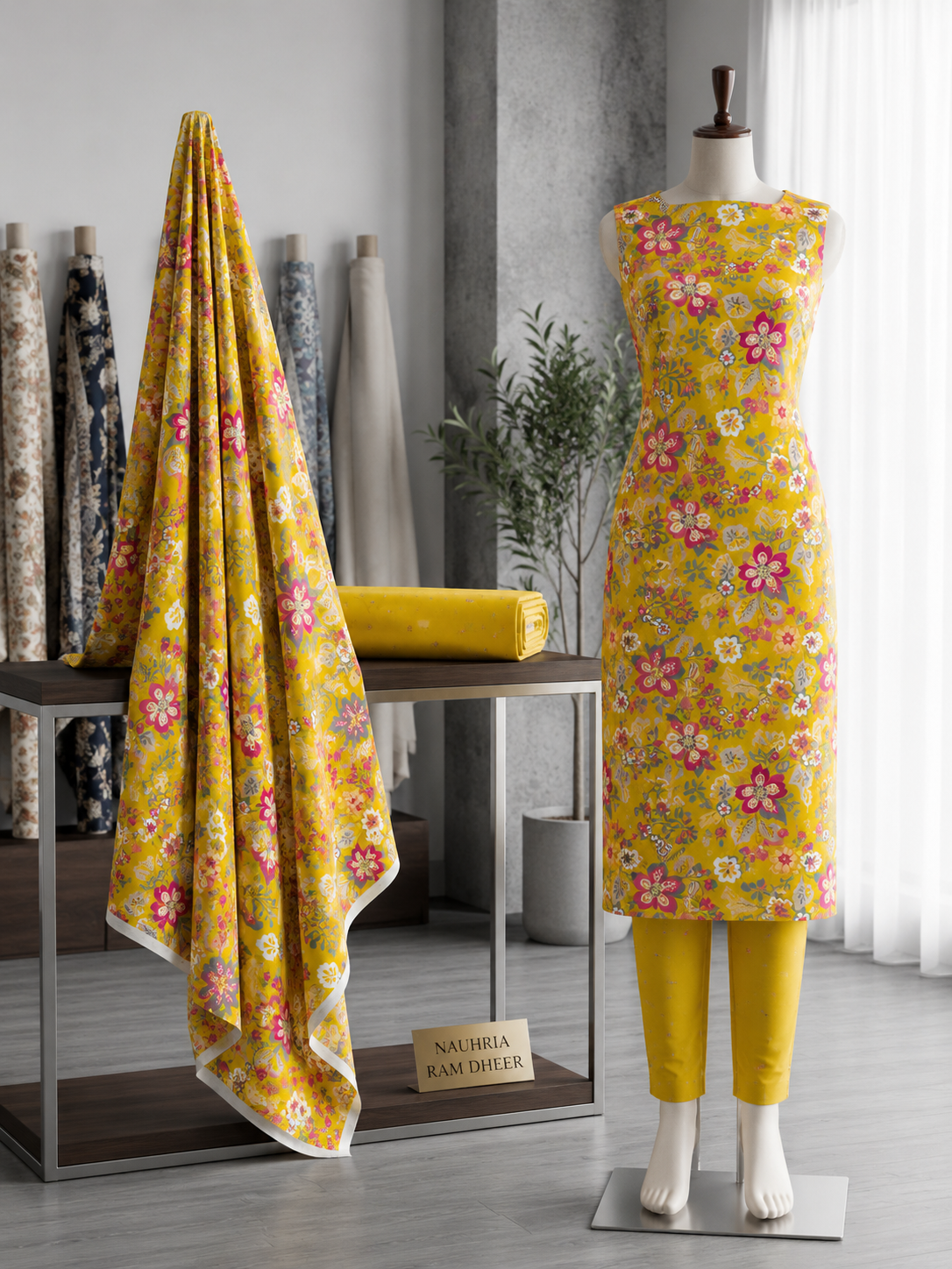 Cotton Print Unstitched Suit