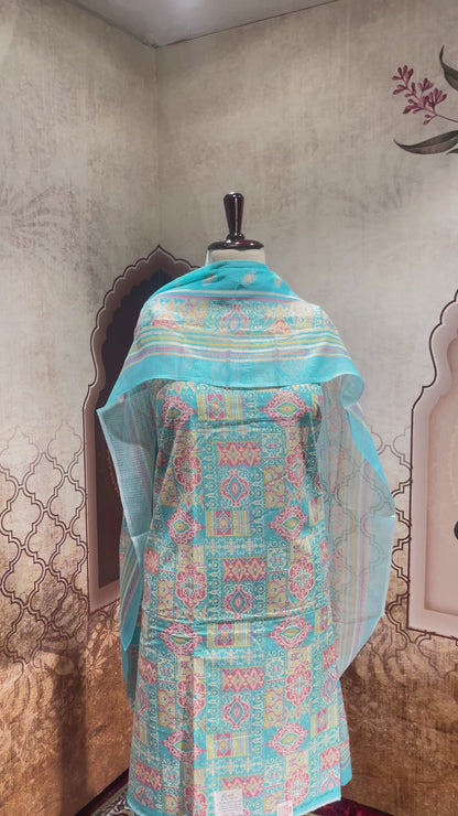 Cotton Suit with Dupatta