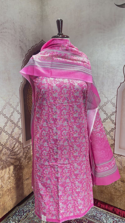 Cotton Suit with Dupatta