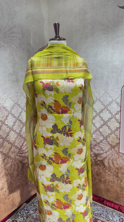 Chinon Chiffon Suit with Dupatta
